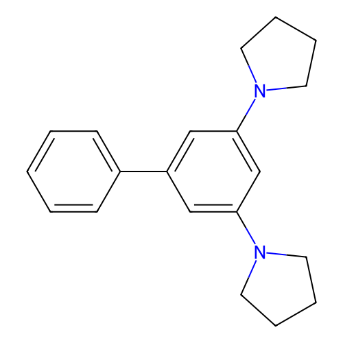 1-(3-Phenyl-5-pyrrolidin-1-ylphenyl)pyrrolidine structure