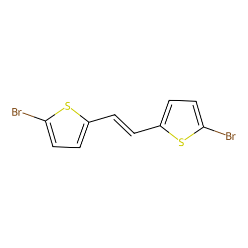 (E)-1,2-Bis(5-bromothiophen-2-yl)ethene structure