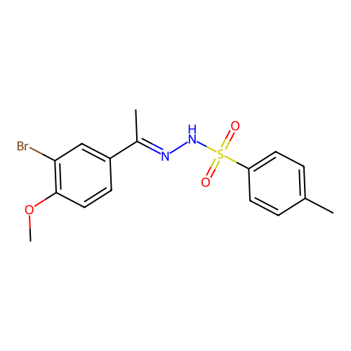N'-(1-(3-Bromo-4-methoxyphenyl)ethylidene)-4-methylbenzenesulfonohydrazide structure