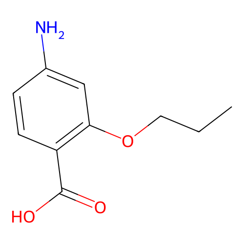Benzoic acid, 4-amino-2-propoxy- structure