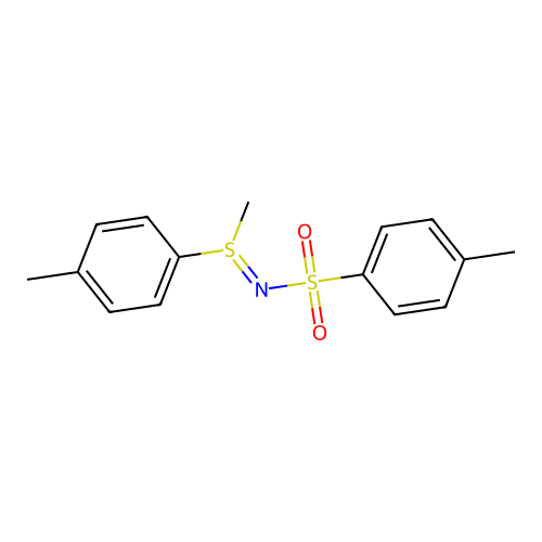 4-methyl-N-[methyl(4-methylphenyl)-lambda~4~-sulfanylidene]benzenesulfonamide structure
