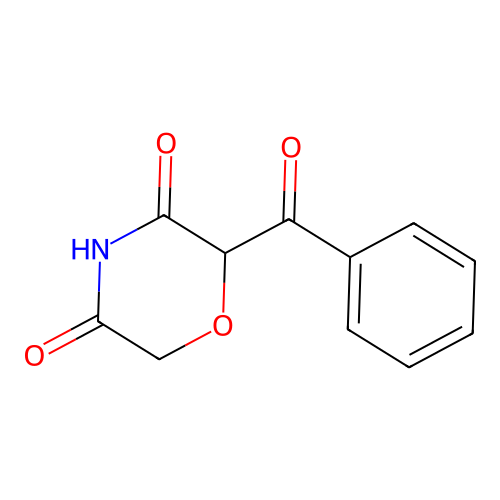 2-Benzoyl-3,5-morpholinedione structure