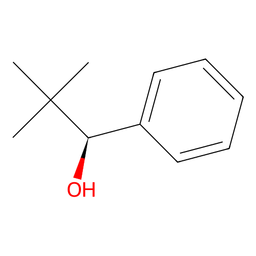 (1S)-2,2-dimethyl-1-phenylpropan-1-ol structure