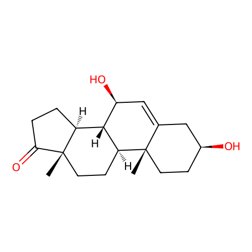7beta-Hydroxydehydroepiandrosterone structure