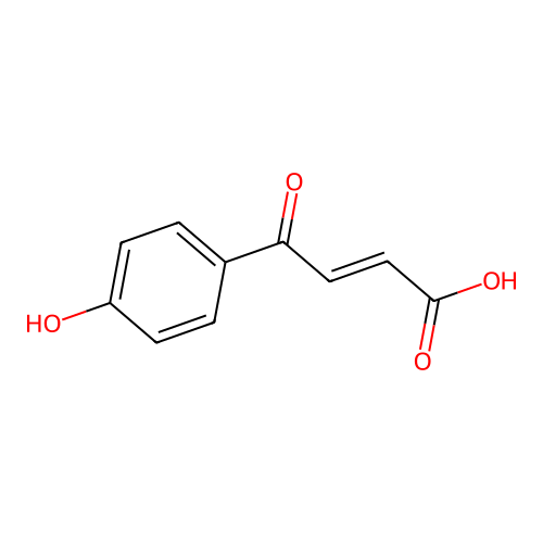 (Z)-4-(4-hydroxyphenyl)-4-oxo-2-butenoic acid structure
