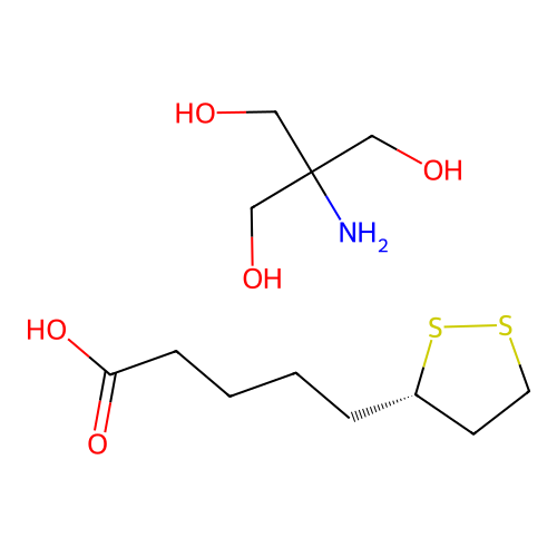 S-Thioctic Acid Tromethamine structure