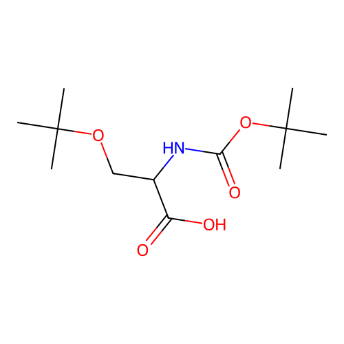 3-(tert-Butoxy)-2-((tert-butoxycarbonyl)amino)propanoic acid structure