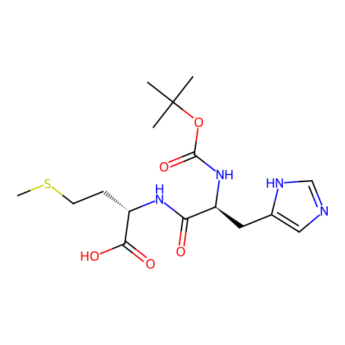 Boc-His-Met-OH structure