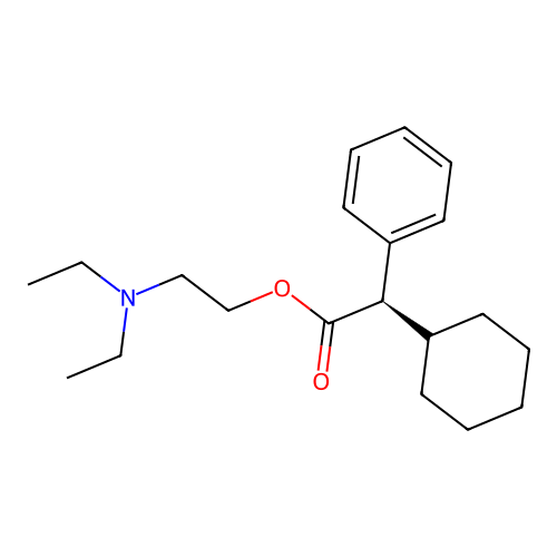 Drofenine, (R)- structure