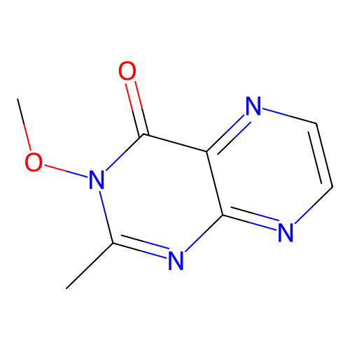 4(3H)-Pteridinone, 3-methoxy-2-methyl- structure