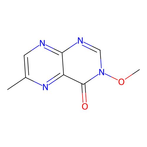 4(3H)-Pteridinone, 3-methoxy-6-methyl- structure