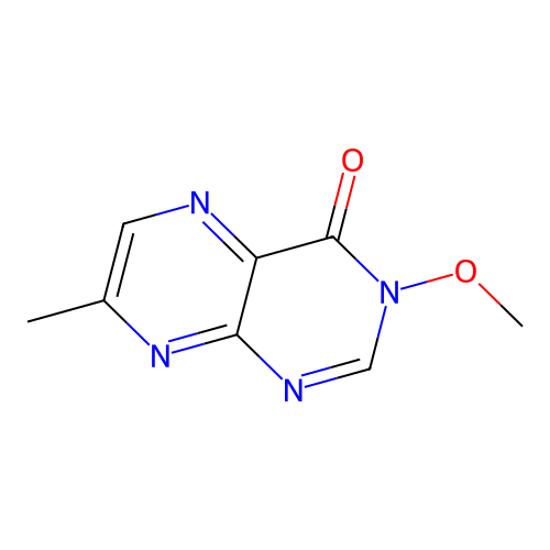 4(3H)-Pteridinone, 3-methoxy-7-methyl- structure