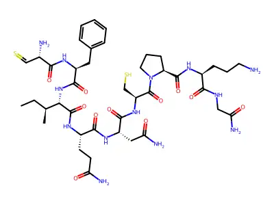 oxytocin, Phe(2)-Orn(8)- structure