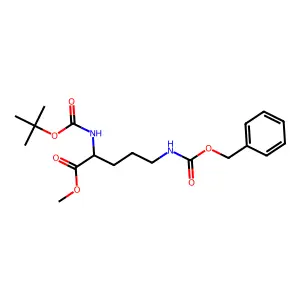 Boc-Orn(Cbz)-Ome structure
