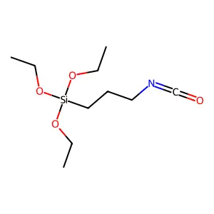 Triethoxy(3-isocyanatopropyl)silane structure