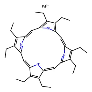 2,3,7,8,12,13,17,18-Octaethyl-21H,23H-porphine palladium(II) structure