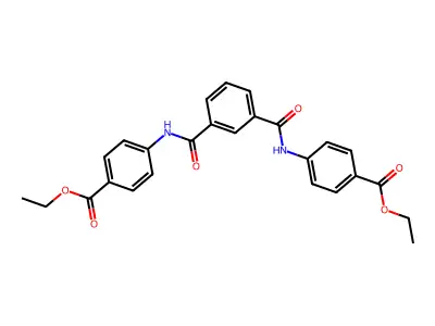 Ethyl 4-[[3-[(4-ethoxycarbonylphenyl)carbamoyl]benzoyl]amino]benzoate structure