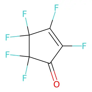 2-Cyclopenten-1-one, 2,3,4,4,5,5-hexafluoro- structure
