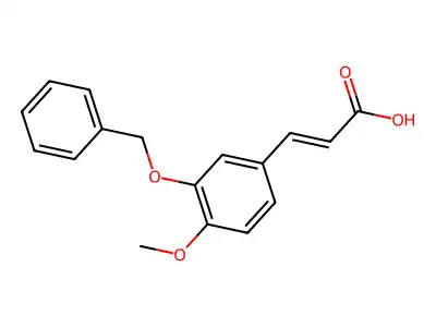 3-(4-Methoxy-3-phenylmethoxyphenyl)prop-2-enoic acid structure