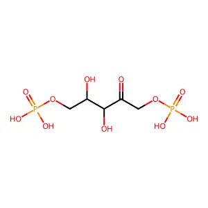 1,5-二-O-磷酸戊-2-酮糖 structure