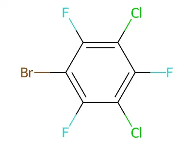 1-Bromo-3,5-dichloro-2,4,6-trifluorobenzene structure