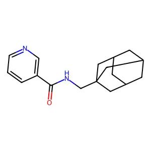 N-(Tricyclo(3.3.1.13,7)dec-1-ylmethyl)-3-pyridinecarboxamide structure