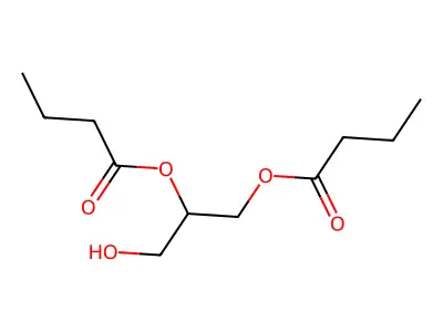 [(2S)-2-butanoyloxy-3-hydroxypropyl] butanoate structure