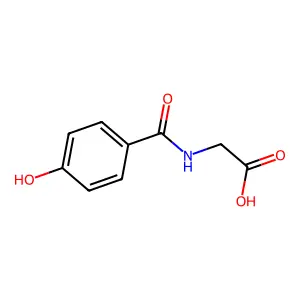 4-Hydroxyhippuric acid structure