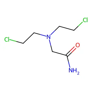 Acetamide, 2-(bis(2-chloroethyl)amino)- structure