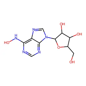 arabinosyl-N(6)-hydroxyadenine-9-beta-D-arabinofuranosyl-6-hydroxylaminopurine structure