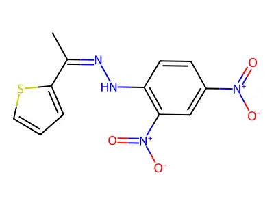 1-(2-Thienyl)ethanone 2-(2,4-dinitrophenyl)hydrazone structure