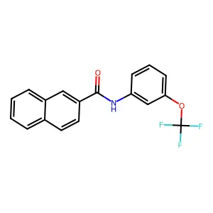 N-[3-(trifluoromethoxy)phenyl]naphthalene-2-carboxamide structure