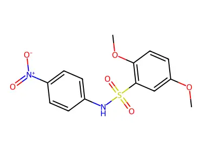 Benzenesulfonamide, 2,5-dimethoxy-N-(4-nitrophenyl)- structure