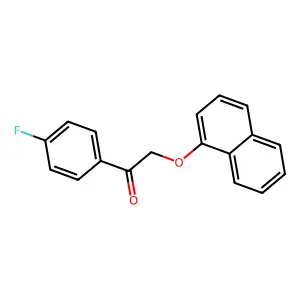 1-(4-Fluorophenyl)-2-naphthalen-1-yloxyethanone structure