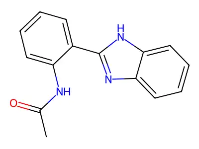 N-[2-(1H-benzimidazol-2-yl)phenyl]acetamide structure