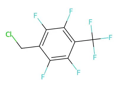 1-Chloro-2,3,5,6-tetrafluoro-4-(trifluoromethyl)benzene structure
