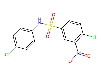 4-chloro-N-(4-chlorophenyl)-3-nitrobenzenesulfonamide structure