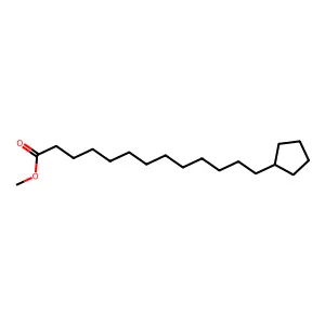 Methyl 13-cyclopentyltridecanoate structure