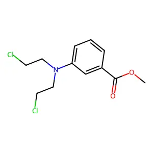 BENZOIC ACID, m-(BIS(2-CHLOROETHYL)AMINO)-, METHYL ESTER structure