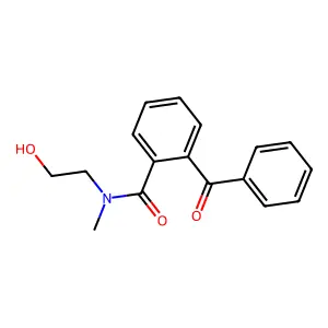 2-苯甲酰基-N-(2-羟乙基)-N-甲基苯甲酰胺 structure