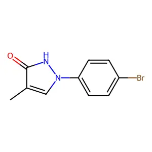 1-(4-bromophenyl)-4-methyl-1H-pyrazol-3-ol structure