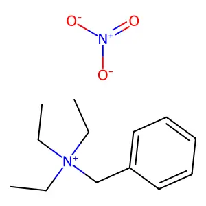 Ammonium, benzyltriethyl-, nitrate structure