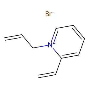 Pyridinium, 2-ethenyl-1-(2-propen-1-yl)-, bromide (1:1) structure
