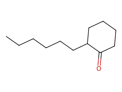 Cyclohexanone, 2-hexyl- structure