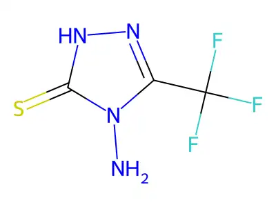 4-amino-5-(trifluoromethyl)-4H-1,2,4-triazole-3-thiol structure