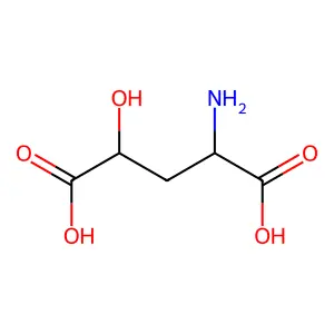 β-羟基-DL-谷氨酸 structure