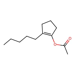 1-Cyclopenten-1-ol, 2-pentyl-, 1-acetate structure