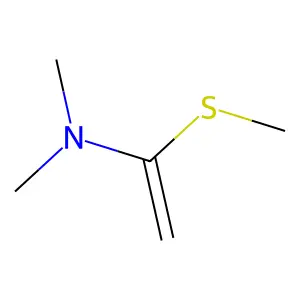 N,N-二甲基-1-(甲硫基)乙烯胺 structure