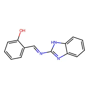 2-(1H-benzimidazol-2-yliminomethyl)phenol structure