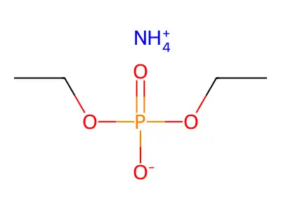 Ammonium diethyl phosphate structure